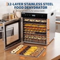 Digital Food Dehydrator Machine with 10 Stainless Steel Trays ...