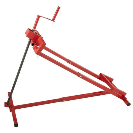 Stalwart Mower Lift - 880lb Capacity Tractor or Lawn Mower Lift Jack, Red