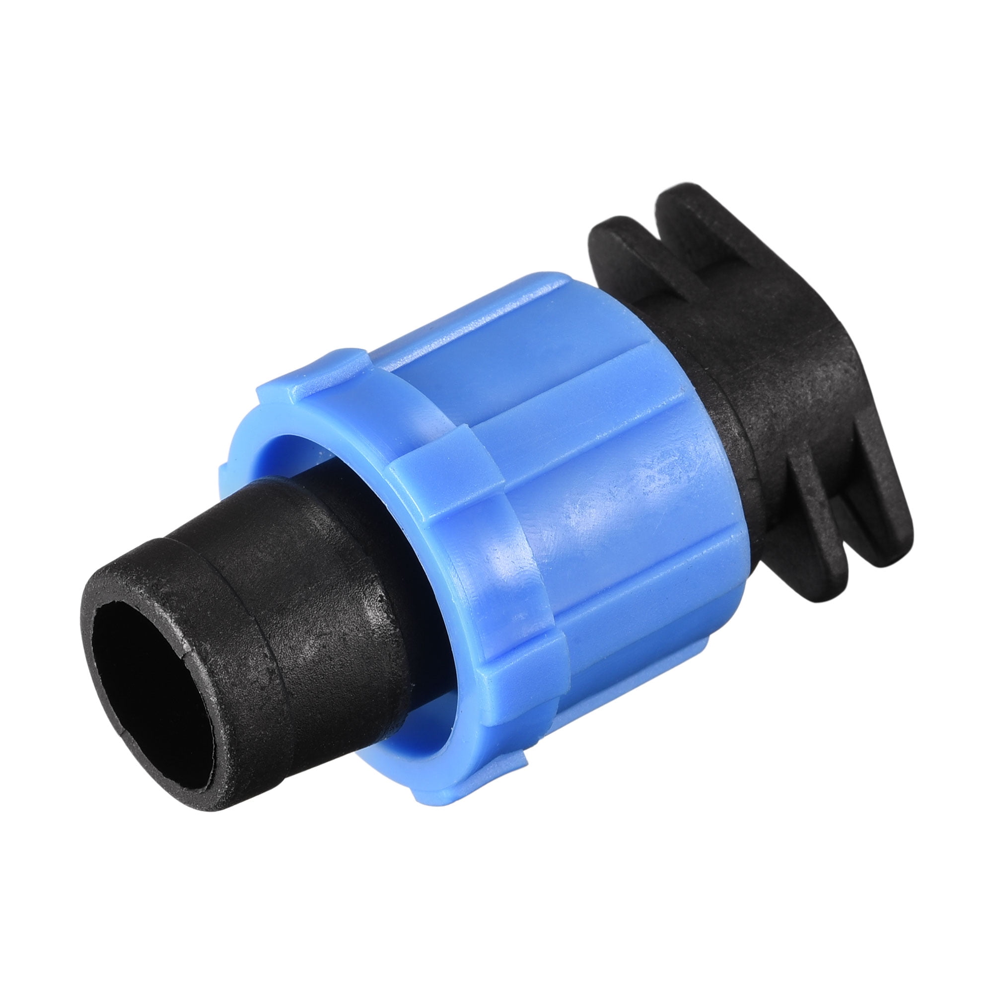 Uxcell Drip Irrigation End Cap Barbed Locking Fitting for 16mm Drip Tape Blue 10 Pack