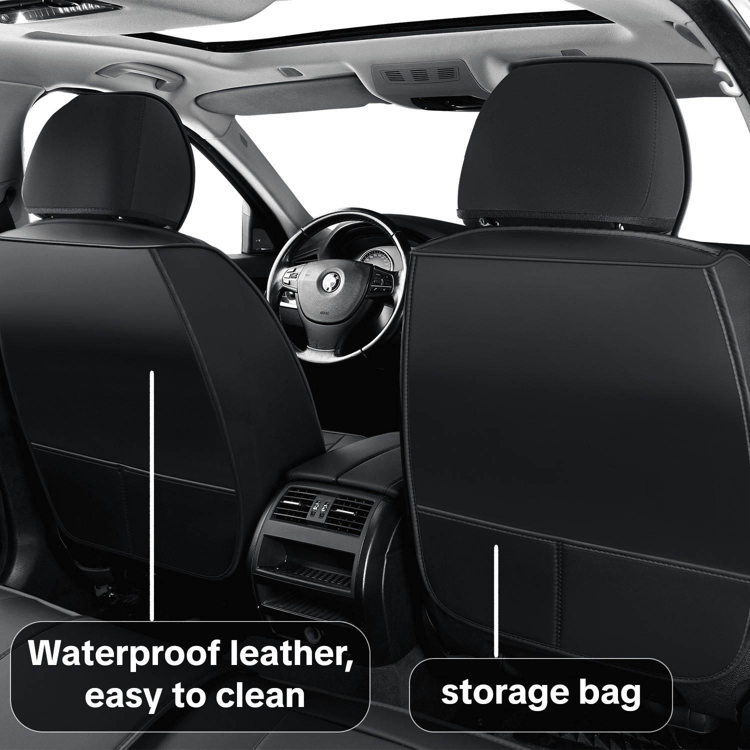 Car Seat Covers for Lexus RX350 2016 Perfect Fit for Car Seats, Waterproof Faux Leather, Protecting Car Interiors, 5-Seat Full Set, Easy Installation