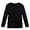 Black, variant on Krdevn Toddler Boys Girls Autumn Long Sleeve Solid Prints T Shirt Tops,6-7 Years