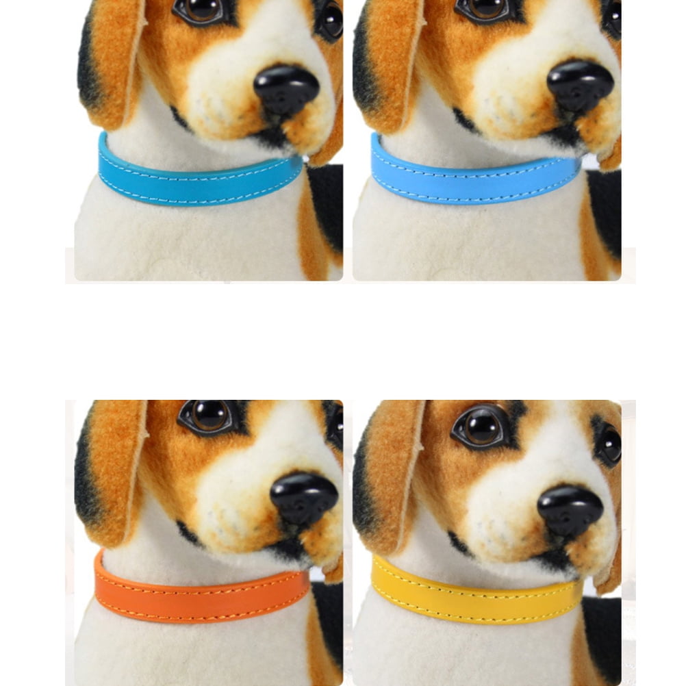 PAMINGONO 12Pcs Pet Collar Charm PU Assorted Color Practical Pet Supplies for Dog Owners