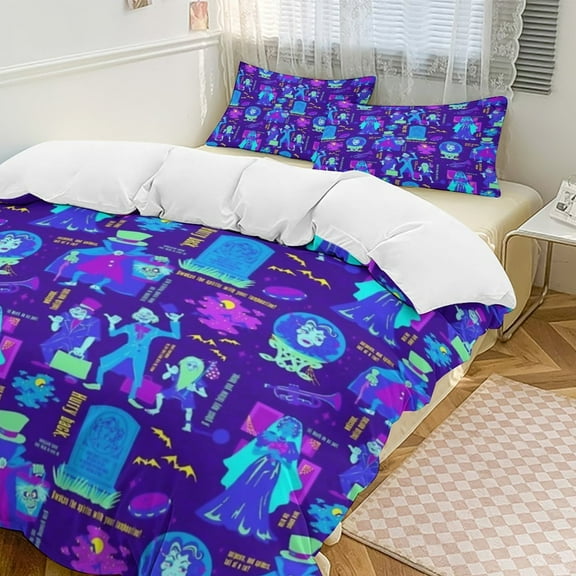 Haunted Mansion Bedding Set Duvet Cover Couple Bedclothes Pillowcase Customized Home Textiles Bed Set for Twin Size