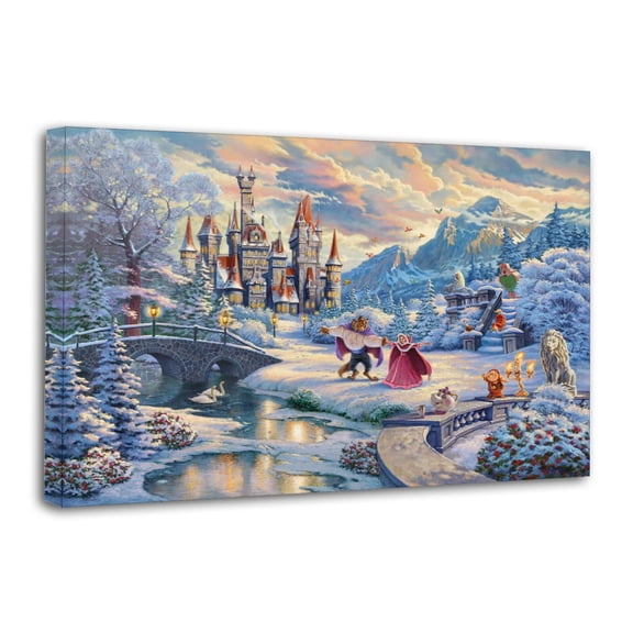 Beauty The Beast Posters Art Print Wall Photo Paint Poster Hanging Picture Family Bedroom Decor Gift 12x18inch(30x45cm)