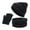 Black, variant on Diufon Warm Hat Scarf Gloves Set Winter Windproof Thickened Knitted Cap Scarves and Gloves 3 Pieces for Adult