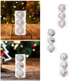 thumbnail image 4 of piezas de adornos de bolas de Navidad, adornos clásicos de Navidad, colgantes para fiestas, celebraciones, aniversarios, compromisos en el patio trasero, 4 of 5
