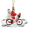 thumbnail image 2 of Fiudx Colgante de Papá Noel, Adorable Cachorro de Acrílico, Adorno Colgante para Árbol de Bicicleta, Accesorio para Oficina y Coche, Diseño de Colores Vibrantes, Ideal para Navidad y Acción de Gracia, 2 of 5