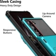 thumbnail image 4 of for Galaxy S23 Wallet Cover 4-Card Credit Card Holder ID Slot Scratch Resistant Dual Layer Hybrid Protective Hard Shell Rugged TPU Bumper Armor Case for Samsung Galaxy S23 6.1" Light Blue, 4 of 7