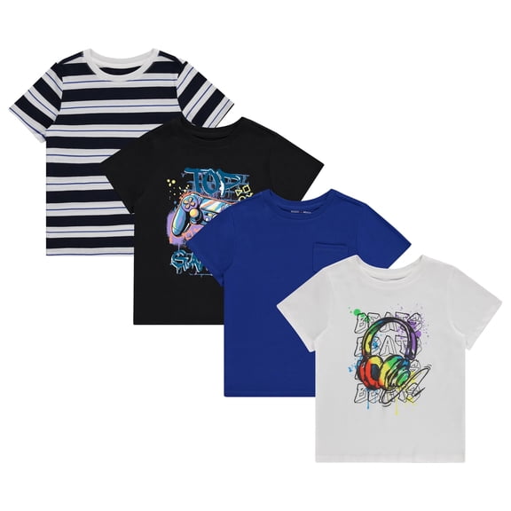 Stitch & Stone Boys 4pk SS graphic tees