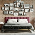 thumbnail image 2 of Jaxx Panelist Modern Padded Headboard – Set of 4 Wall Mounted Panels - Queen, Vino Red Microvelvet, 2 of 4