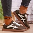 thumbnail image 3 of Casual Sneakers for Women Lightweight Lace Up Tennis Shoes | Non-slip Lace Up Fashion Sneaker, Round Toe Retro Walking Shoes, 2026 Trendy Comfortable Trainers, 42, 3 of 8