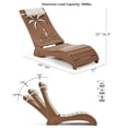 thumbnail image 3 of YIKEMA HDPE 3-Position In-Pool Outdoor Chaise Lounge - Set of 2, Teak, 3 of 9