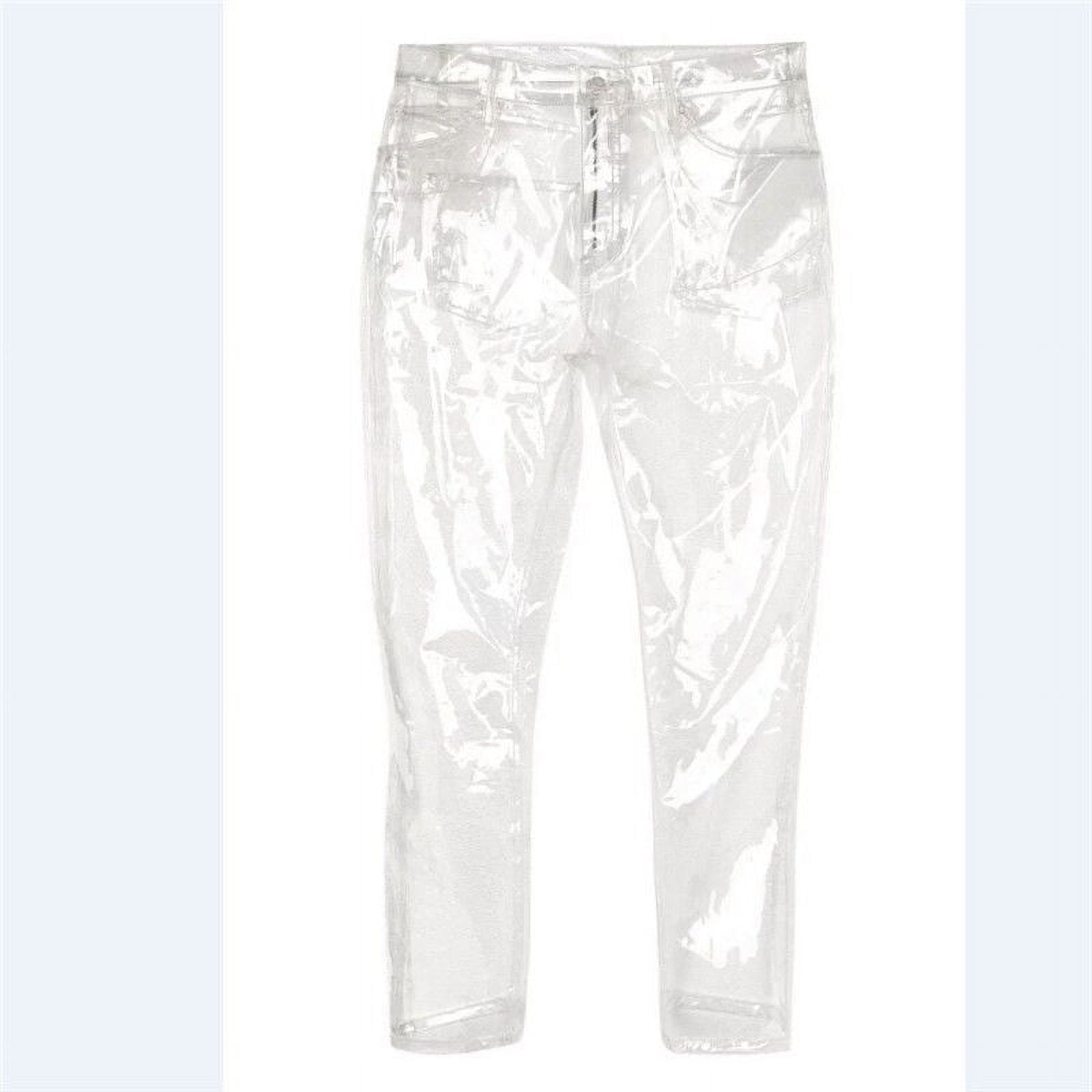 PVC Transparent Plastic Trousers Jogging Pants Glass Clear