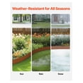 thumbnail image 3 of Steel Landscape Edging 6-Pack, 40x8 Inch Yard Border - Weatherproof Rust-Resistant Metal Lawn Edge for Gardens, Flower Beds & Walkways, 3 of 9