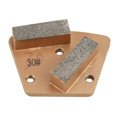 

DOACT Grit 30 7.35x5.5cm Trapezoid Concrete Grinding Disc Pad For Grinder - 3 Holes 2 Straight Teeth