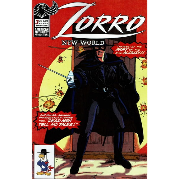Zorro New World #3 VF ; American Mythology Comic Book