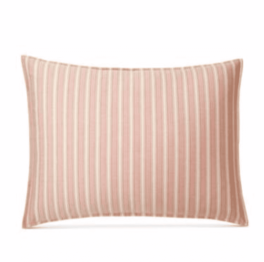 Ralph Lauren Graydon Bold Stripe 100 Cotton Pillow Sham KING Dune