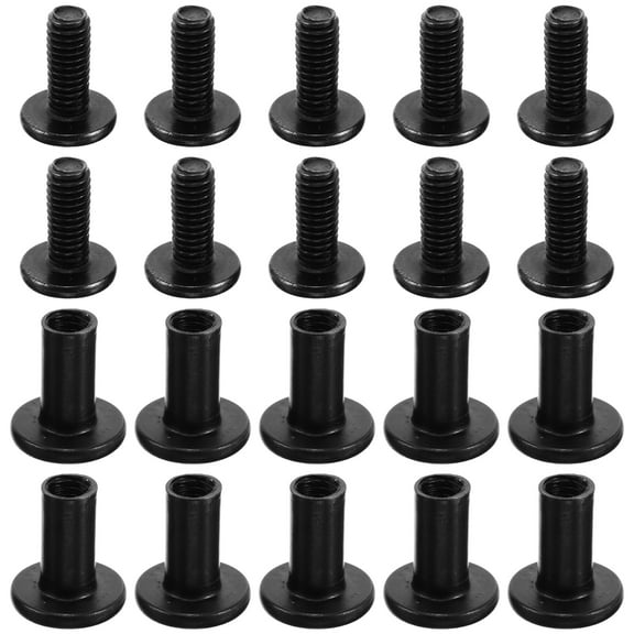 unbranded 1 Set Of Black Hex Screws And Nuts Iron Screw Post Kit Metal Screw Nut Accessory Screw Post Binding Screws Assorted Kit Screw Binding Post