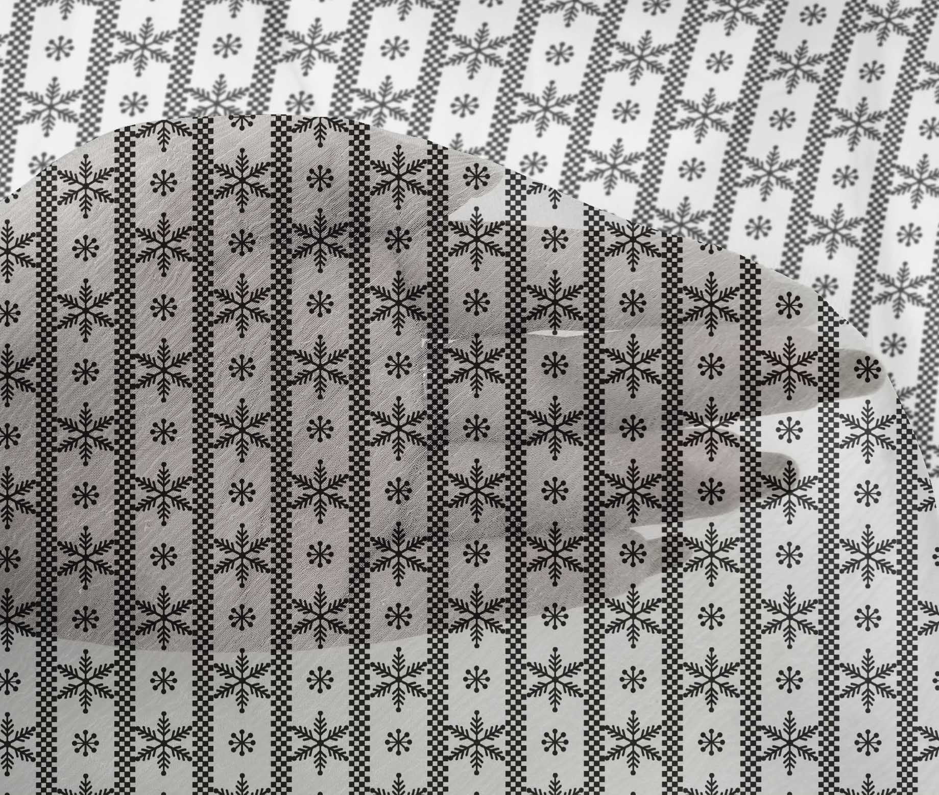 oneOone Viscose Chiffon White Fabric Merry Christmas Sewing Craft Projects Fabric Prints By Yard 42 Inch Wide - TT