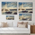 thumbnail image 4 of Designart 'Seagulls With Lighthouse On The Rocky Island' Nautical & Coastal Print on Natural Pine Wood, 4 of 5