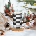 thumbnail image 2 of Yayeee Flameless Candles with Remote Flickering Battery Operated Multi Color Changing, Black and Gray Plaid Pattern, 2 of 7