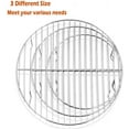 thumbnail image 2 of Round Cooking Rack, 3 Pcs Stainless Steel Baking Cooling Steaming Grilling Rack, Fits Air Fryer/Stockpot/Pressure Cooker/Round Cake Pan, Oven & Dishwasher Safe (7.5 + 9 + 10.5 Inch), 2 of 7