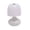 White, variant on Mini Night Light Bedside Table Lamp - Vintage LED Desk Lamp with Fabric Shade - Warm Soft Glow for Bedroom Reading, Home Office, Living Room Decor - Compact Rechargeable Small Lamp