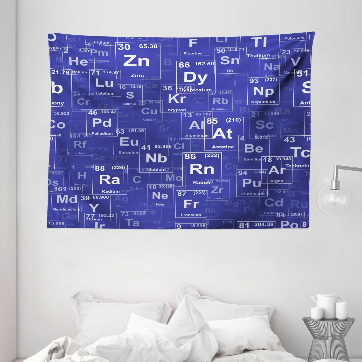 Periodic Table Tapestry, Chemistry Elements in Abstract Style Science ...