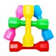 thumbnail image 5 of 1 par de mancuernas de plástico para niños, equipo de fitness para exteriores, herramienta de baile para niños, juguete deportivo para hacer ejercicio, color rosa y rojo, 5 of 6