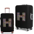 thumbnail image 1 of 2022 Luggage Case Protective Cover Text 26 Letter Pattern Travel Elastic Duffle Luggage Dust Cover for 18-28 Inch Suitcase 8text H L, 1 of 6