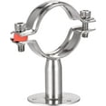 thumbnail image 4 of Soportes para tubos de pared de acero inoxidable montados en el techo, 5 soportes para tubos ajustables, abrazaderas para tubos con tornillos para tubos de 25 mm (3/4 pulgadas) de diámetro (25 mm-27 mm) Rojo Verde, 4 of 5