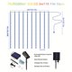 thumbnail image 1 of 300 LED Solar Curtain Light With Remote Control 8 Lighting Modes, IP65 Waterproof Copper Wire Lights For Christmas Party Wedding Home Bedroom Garden Wall Decorations, 1 of 4