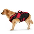 thumbnail image 2 of ASENKU Dog Life Vest with Detachable, Reflective Stripes & Adjustable Life Jacket for Dogs with Rescue Handle suitable for Small Medium, and Large Dogs, Pet Safety Swimsuit Preserver for Swimming, 2 of 7