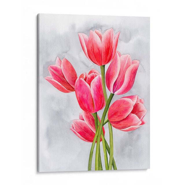 Cuadro decorativo - Tulip Tangle I, Grace Popp 45x60 Canvas Lab Botánica, Floral, Naturaleza