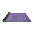 thumbnail image 2 of Ahgly Company Indoor Round Abstract Blue Contemporary Area Rugs, 6' Round, 2 of 4
