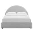 thumbnail image 5 of Resort Arched Round Full Platform Bed in Heathered Weave Light Gray, 5 of 9