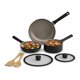 thumbnail image 1 of Set de utensilios de cocina BELLA EverGood de cerámica antiadherente de 7 piezas, color negro, 1 of 7