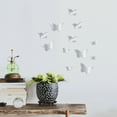 thumbnail image 6 of (3 pack) Blue Moon Studio Silver Butterfly Mirror Wall Decals, Adult/Teen/Tween, 12 Pack, 6 of 7