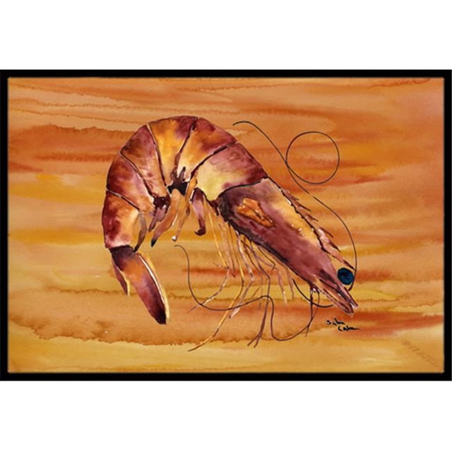 Carolines Treasures 8140-MAT Tapis Intérieur Ou Extérieur Crevettes - 18 x 27 Po.