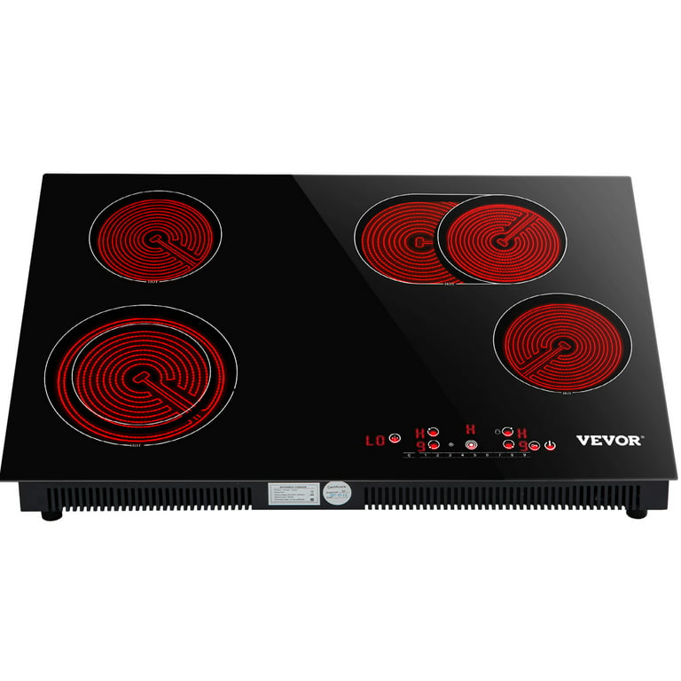 Electric Cooktop 30 Inch Ceramic Stove 4 Burners Built-In Stove