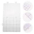 thumbnail image 2 of FRCOLOR Boîte à Perles en Plastique Transparent Boîte à Perles pour Rangement avec Design à Multiples Compartiments Format Compact Idéal pour Organisateurs de Bijoux 3 Pcs,8.27"X6.89"X1.57 Pouces, 2 of 5