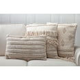thumbnail image 2 of Gerson 20 in W Ivory Woven Cotton Lumbar Pillow with Polyester Filling, 2 of 2