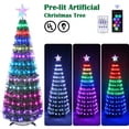 thumbnail image 3 of Yescom 5Ft RGB Christmas Tree Decoration Light Pop Up Christmas Tree Bluetooth APP Remote Control Indoor Outdoor Festival Décor, 3 of 11
