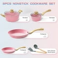 Innerwell 8 Pcs Nonstick Cookware Sets Kitchen Frying Pan Set Cooking
