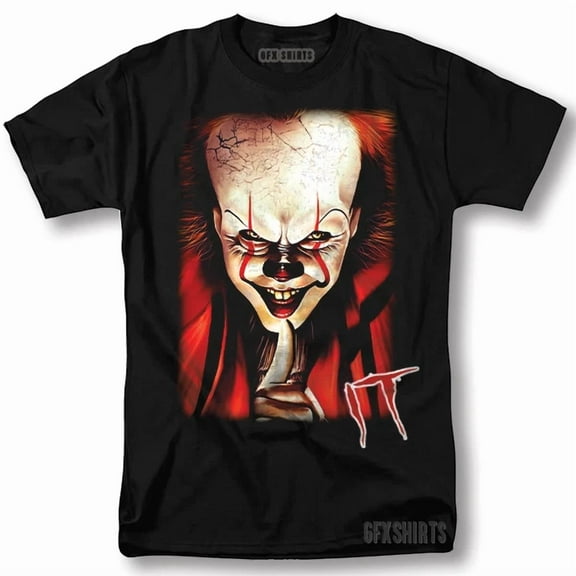 ZENUA It Pennywise Shirt Clown Horror Movie Vintage Graphic Design T-Shirt Hot Trending Shirt/Sweatshirt/Hoodie