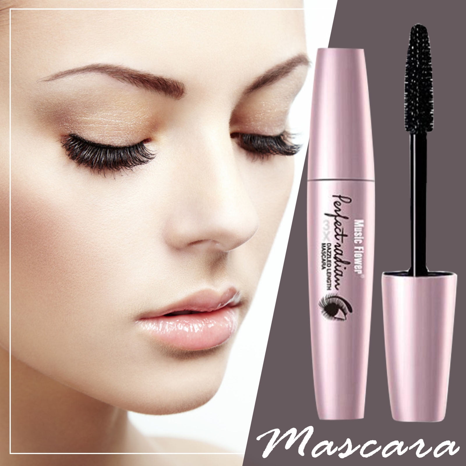 Pink Fat Mascara For Long lasting Waterproof Setting And Thick Curls