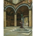 thumbnail image 2 of Josef Theodor Hansen 20x24 Gold Ornate Framed and Double Matted Museum Art Print Titled - Florence, Palazzo Vecchio (1891), 2 of 4