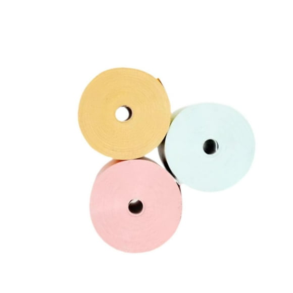 Papel de impresora para Mini impresora, fabricantes de etiquetas, papel para impresión de pegatinas imprimibles para niños, diario de tareas, textos, Color Térmico 3uds