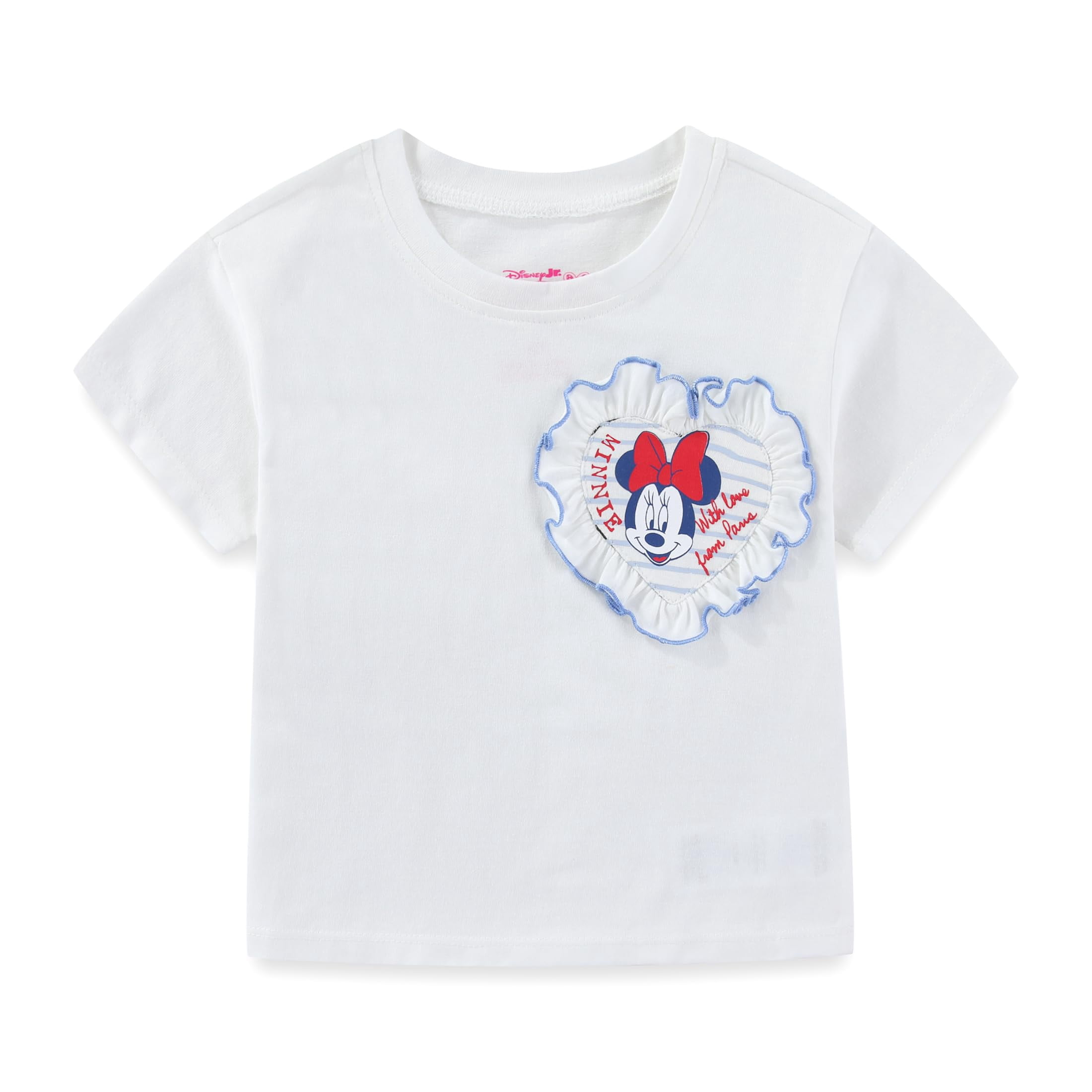 Disney Minnie Mouse Short Sleeve T-Shirt and Chambray Skirt Set (Girls), 2 Piece Set, Sizes 2T-7
