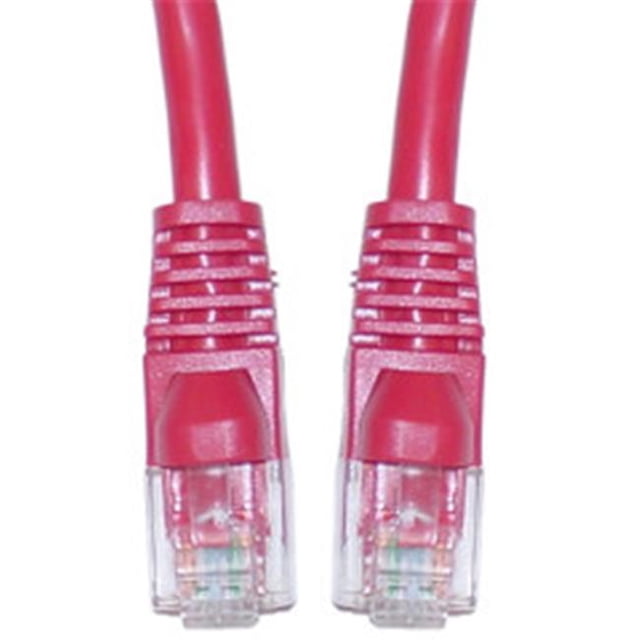 Cat5e Red Ethernet Patch Cable Snagless Molded Boot 14 foot